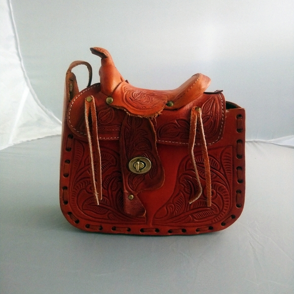 Handbags - Stunning Mexican western leather saddle bag